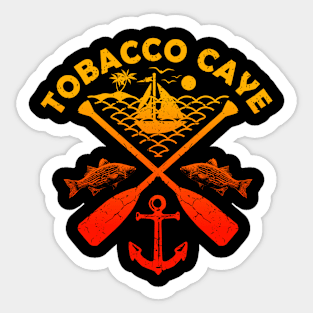 Tobacco Caye Beach, Belize, Boat Paddle Sticker